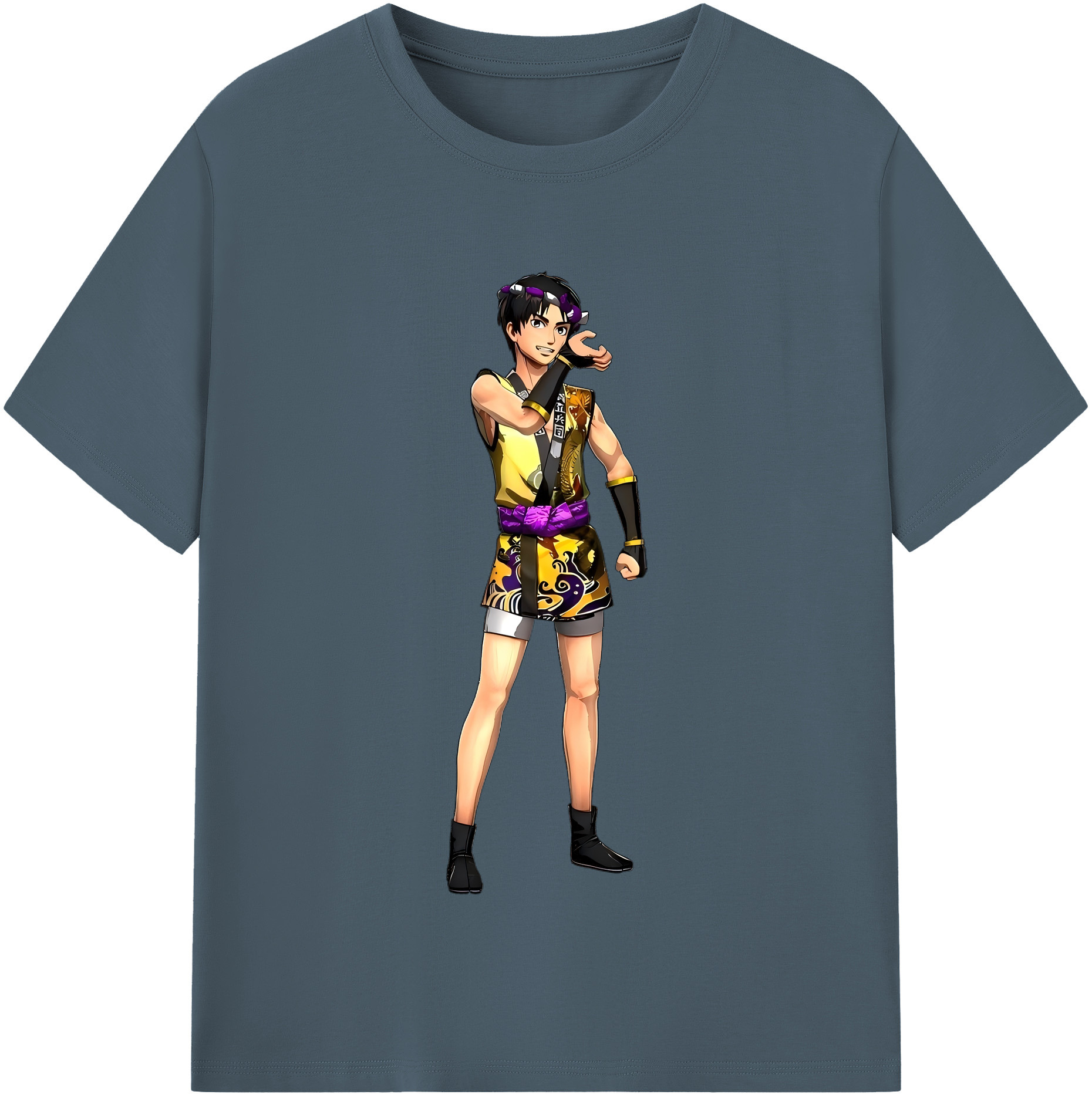 （画像用） 進撃の巨人 リヴァイ·アッカーマン Attack on Titan Levi Ackerman 綿100％半袖Tシャツ（フロントプリント）